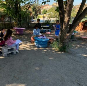 Lezione all'aperto