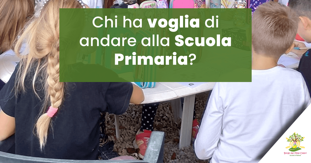 Chi ha voglia di andare alla Scuola Primaria